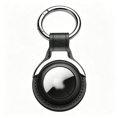 Premium Leather AirTag Holder – Slim Protective Case with Carabiner Clip for Apple AirTag
