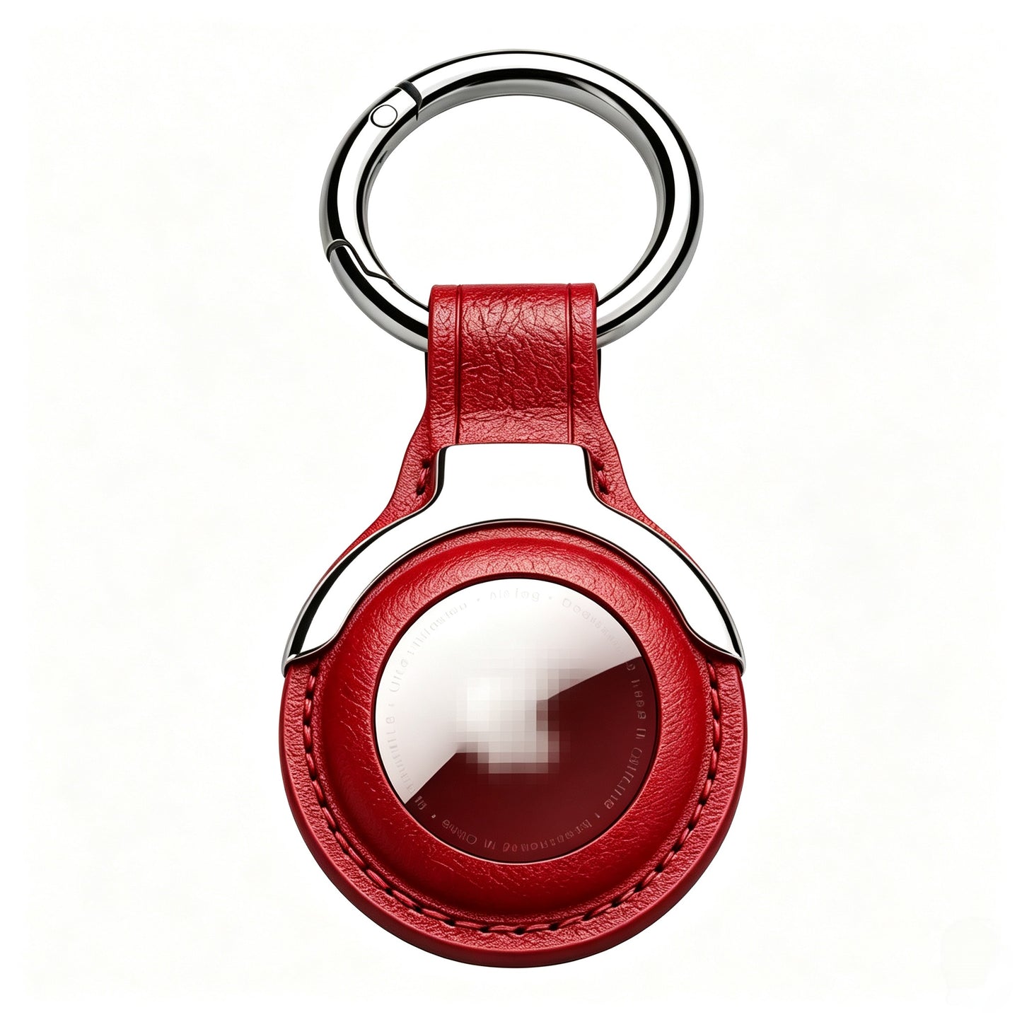 Premium Leather AirTag Holder – Slim Protective Case with Carabiner Clip for Apple AirTag