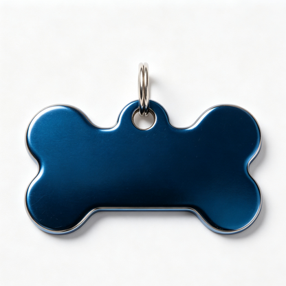 Personalized Stainless Steel Bone-Shaped Pet ID Tag