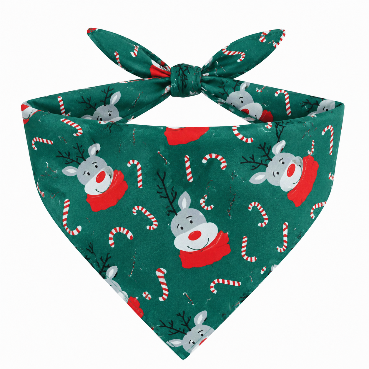 Christmas Pet Bandana – Santa Cartoon Triangle Scarf for Dogs and Cats