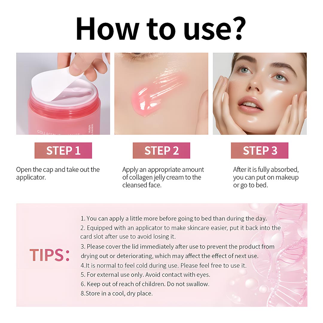 ✨Collagen Jelly Cream - Anti-Aging Face Moisturizer for Firming, Lifting & Radiant Glow
