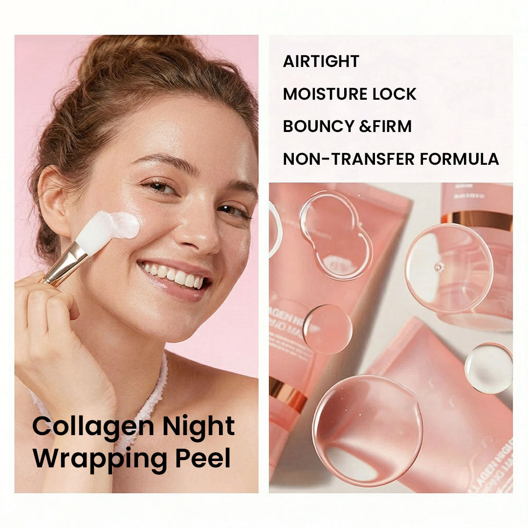 Collagen Night Wrapping Peel-Off Mask — Overnight Collagen Wrap for Firmer, Radiant Skin