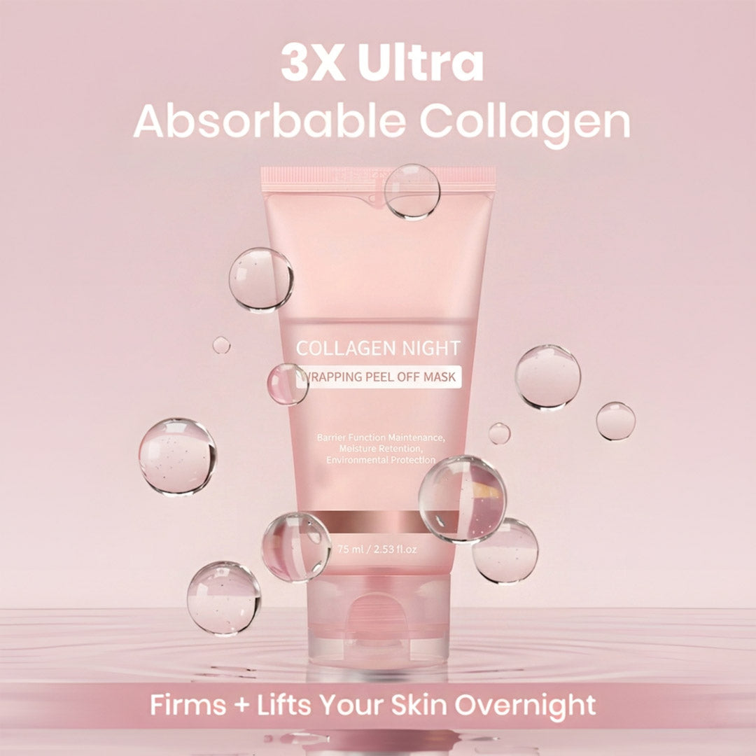 Collagen Night Wrapping Peel-Off Mask — Overnight Collagen Wrap for Firmer, Radiant Skin