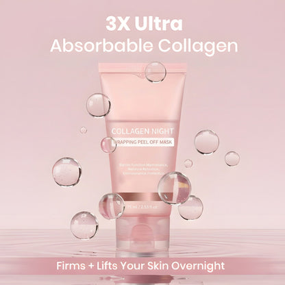 Collagen Night Wrapping Peel-Off Mask — Overnight Collagen Wrap for Firmer, Radiant Skin