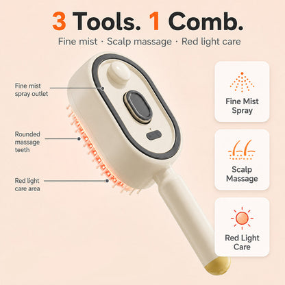 3-in-1 Frizz-Control Detangling Brush
