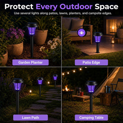 SolarGuard 2-in-1 Mosquito Zapper Lights