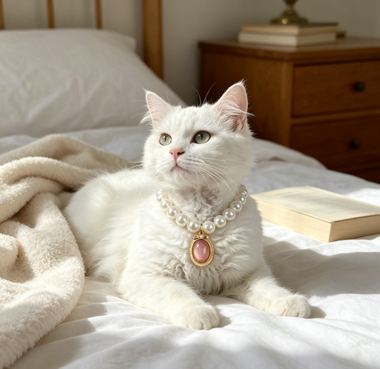 Elegant Pearl Necklace with Colorful Gem Pendant