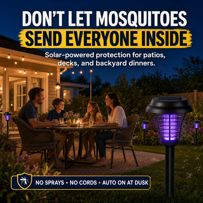SolarGuard 2-in-1 Mosquito Zapper Lights
