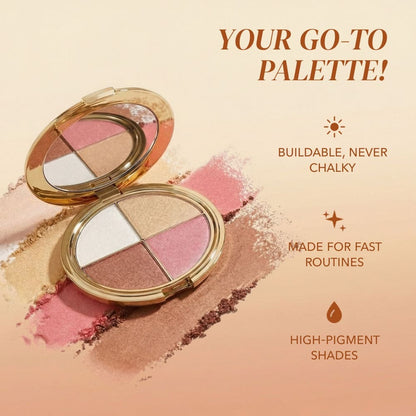 Eyes, Blush & Highlight in One — Effortless Glow Anywhere
